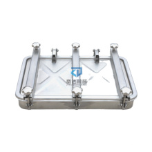Sanitary square  manhole para tanques 760*470  stainless steel manway rectangular manhole cover
